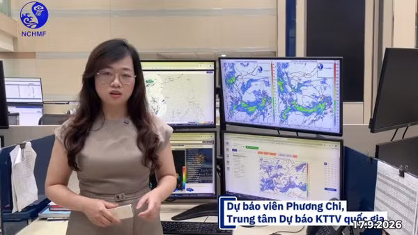 Dự báo viên Phạm Phương Chi, Phòng Dự báo thời tiết, Trung tâm Dự báo khí tượng thủy văn quốc gia cập nhật thông tin về mưa trong những ngày tới.