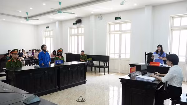Quang cảnh phiên tòa. (Ảnh: HN)