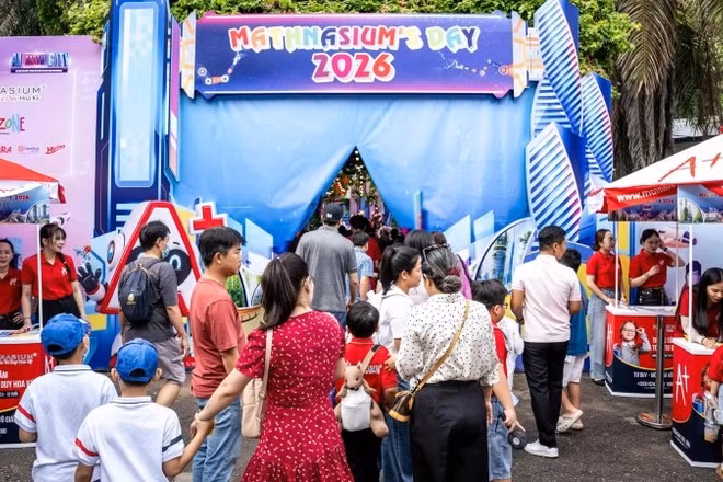 Đông đảo phụ huynh và học sinh đổ về tham gia ngày hội Mathnasium’s Day 2026.