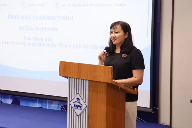 Bà Cao Thị Phi Vân, Phó Giám đốc ITPC phát biểu tại hội thảo.