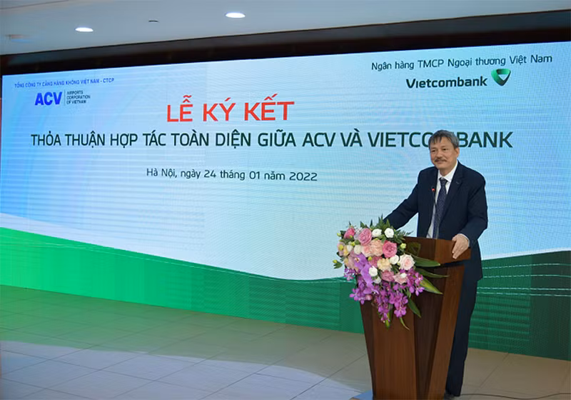Vietcombank và Tổng công ty Cảng hàng không Việt Nam ký kết Thỏa thuận hợp tác toàn diện -0