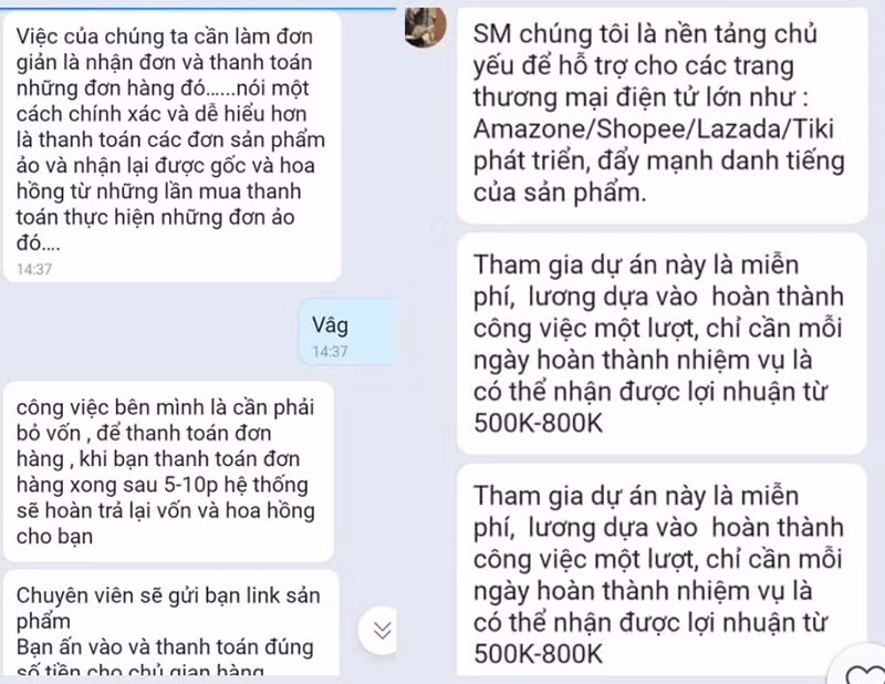 Cảnh giác chiêu lừa tuyển cộng tác viên bán hàng online -0