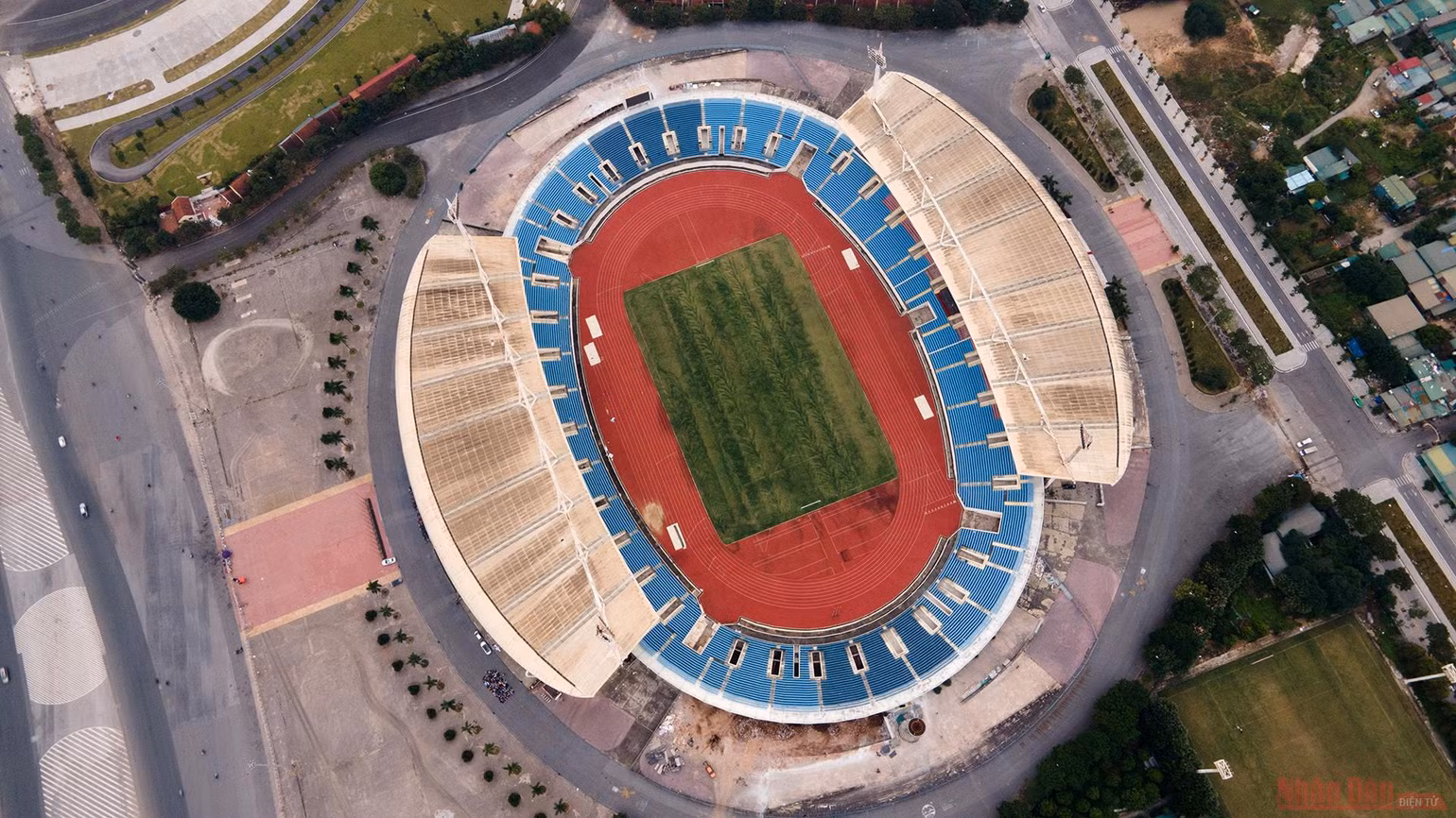 Cận cảnh công trường nâng cấp Sân vận động quốc gia Mỹ Đình phục vụ SEA Games 31 -0