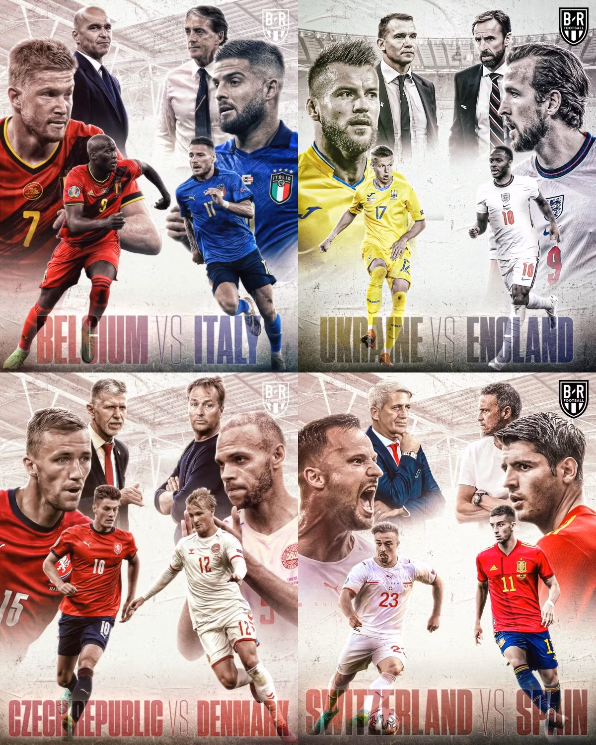 Danh sách tám đội vào tứ kết EURO 2020: Sạch bóng đại diện bảng tử thần -0