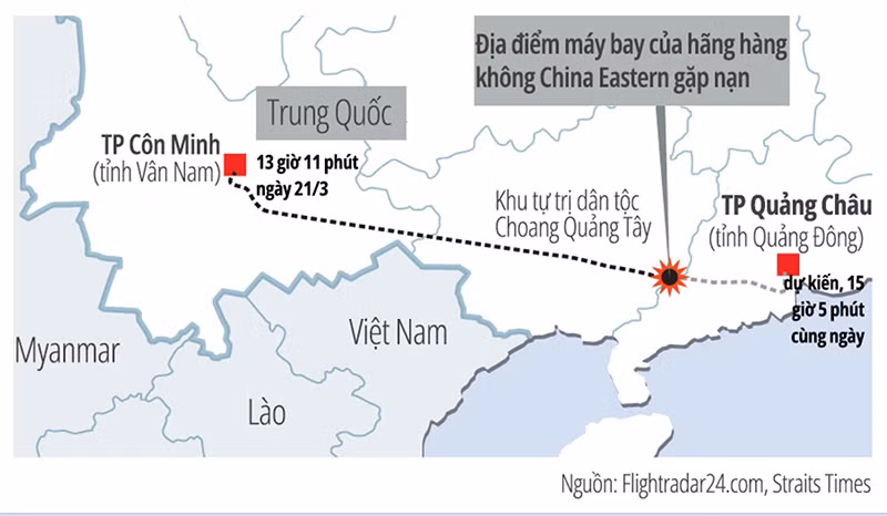 Trung Quốc xác nhận toàn bộ 132 người trên máy bay gặp nạn đã thiệt mạng -0
