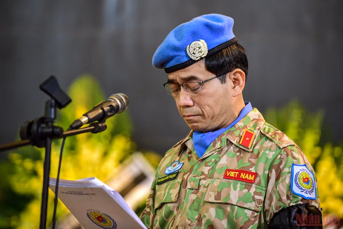 Thương tiếc Trung tá Đỗ Anh - sỹ quan gìn giữ hòa bình hy sinh khi làm nhiệm vụ nhân đạo quốc tế -0