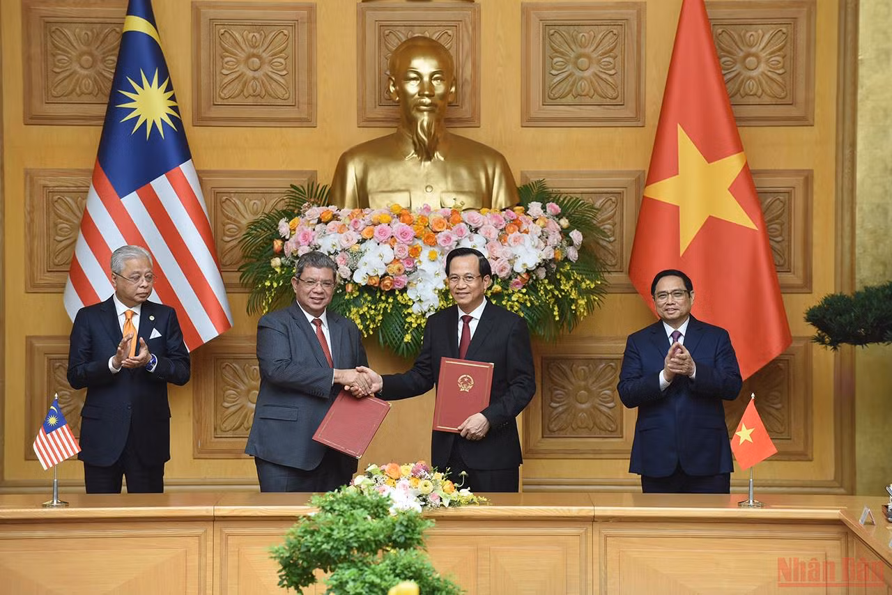 Lễ đón Thủ tướng Malaysia thăm chính thức Việt Nam -0