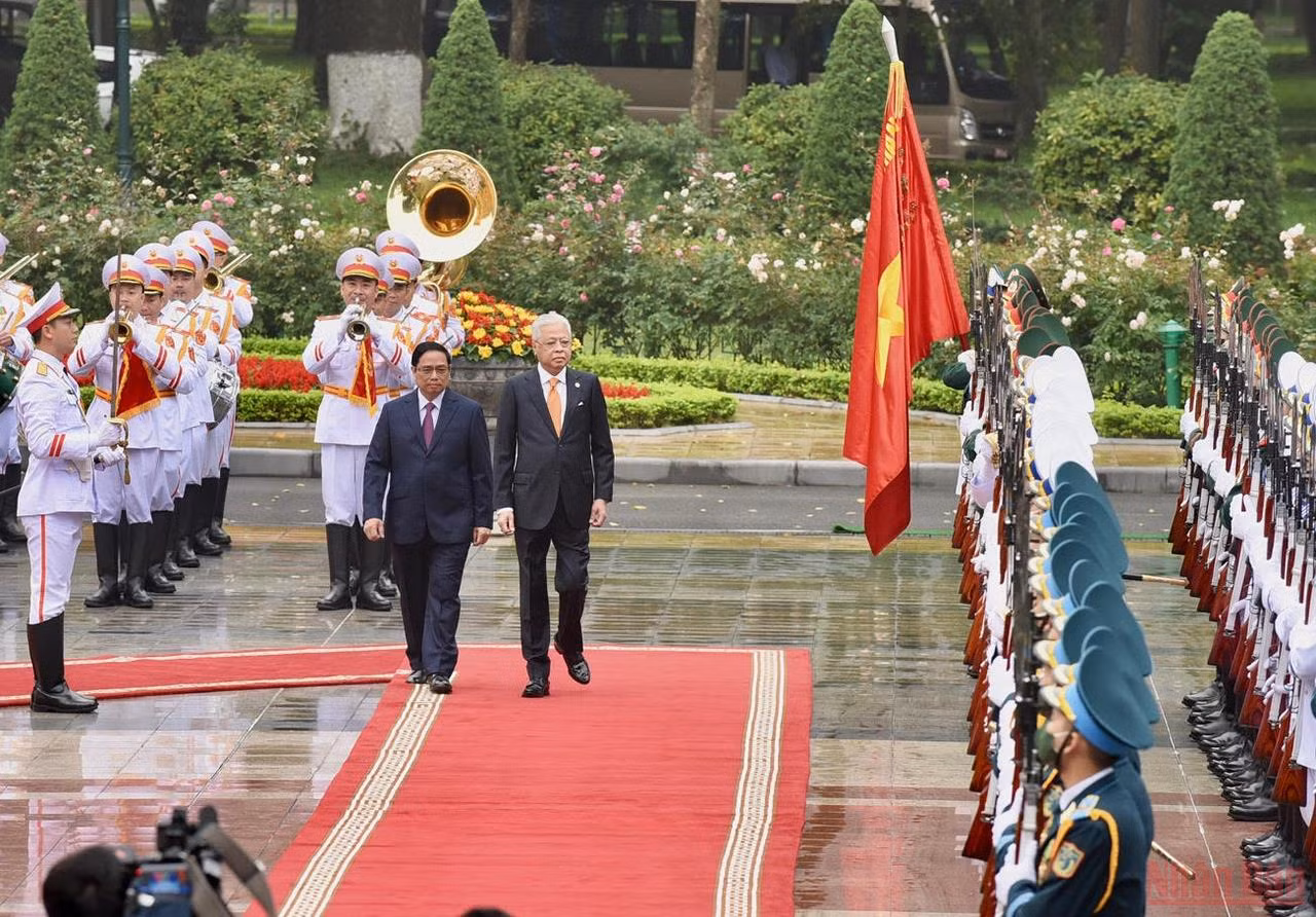 Lễ đón Thủ tướng Malaysia thăm chính thức Việt Nam -0