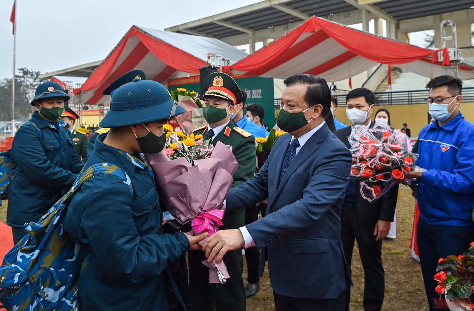30 quận huyện, thị xã Hà Nội tổ chức lễ giao nhận quân năm 2022 -0