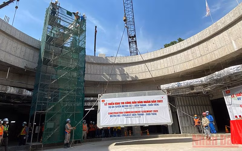 Khởi động công trình tuyến Metro số 1 đầu năm 2022 -0