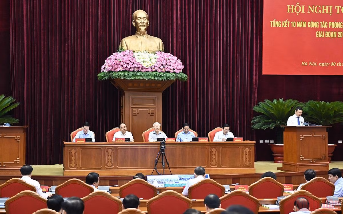 Hình ảnh Hội nghị toàn quốc tổng kết 10 năm công tác phòng, chống tham nhũng, tiêu cực -5