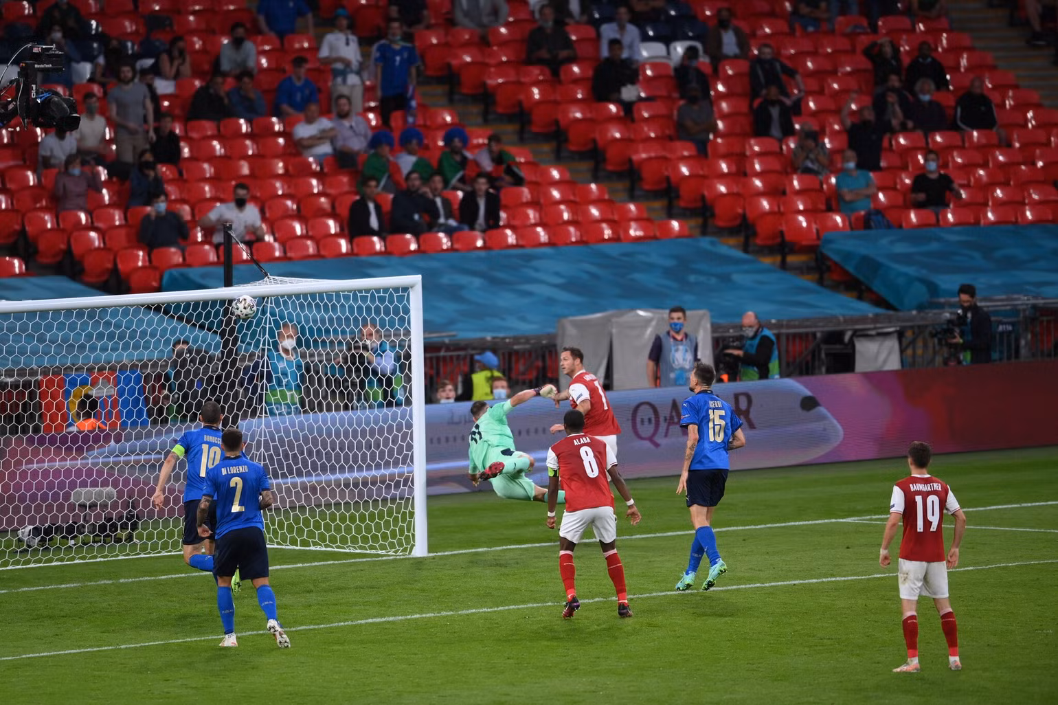 Thắng nghẹt thở hiệp phụ, Italia giành vé vào tứ kết Euro 2020 -0