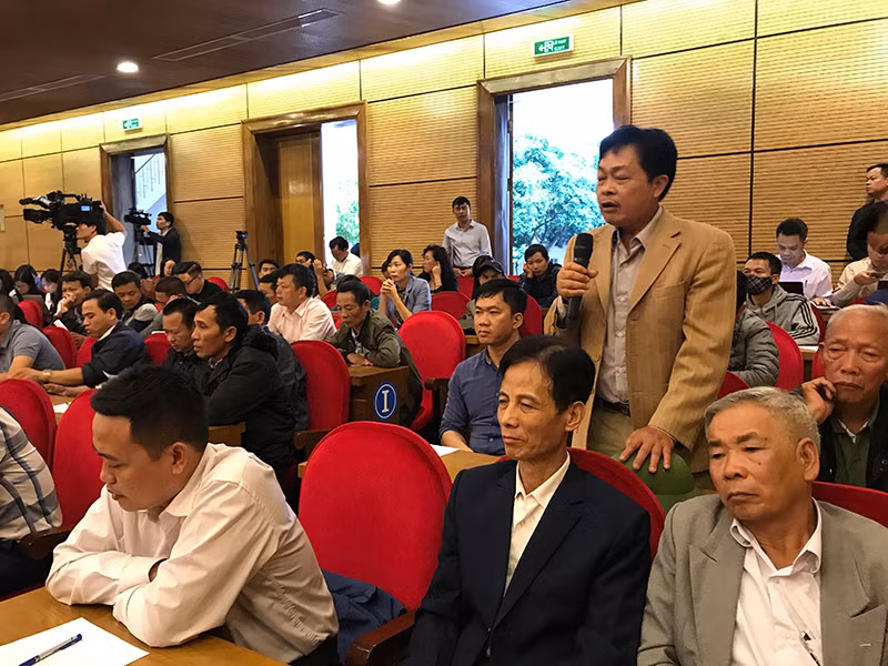 Lãnh đạo TP Hà Nội đối thoại với người dân khu vực Bãi rác Nam Sơn -0