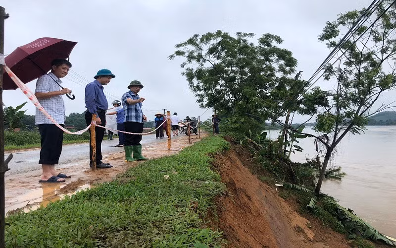 Mưa lũ gây nhiều thiệt hại tại các tỉnh Đông Bắc Bộ -0