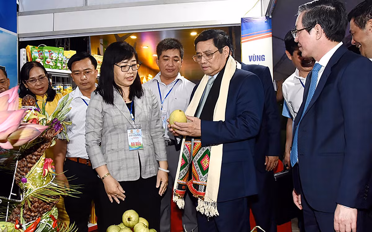 Hình ảnh Thủ tướng Phạm Minh Chính dự Chương trình khai mạc Festival trái cây và sản phẩm OCOP Việt Nam năm 2022 -0