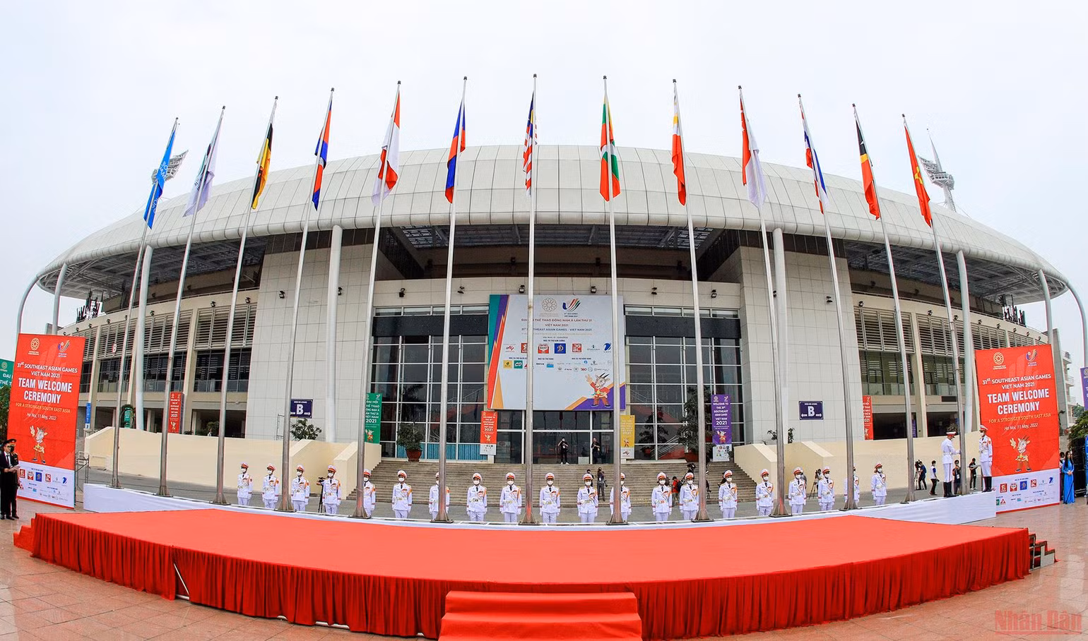 Cận cảnh lễ thượng cờ các Đoàn thể thao dự SEA Games 31 -0
