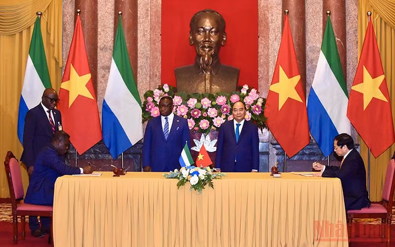 Tăng cường hơn nữa quan hệ hợp tác hữu nghị giữa Việt Nam-Sierra Leone -0