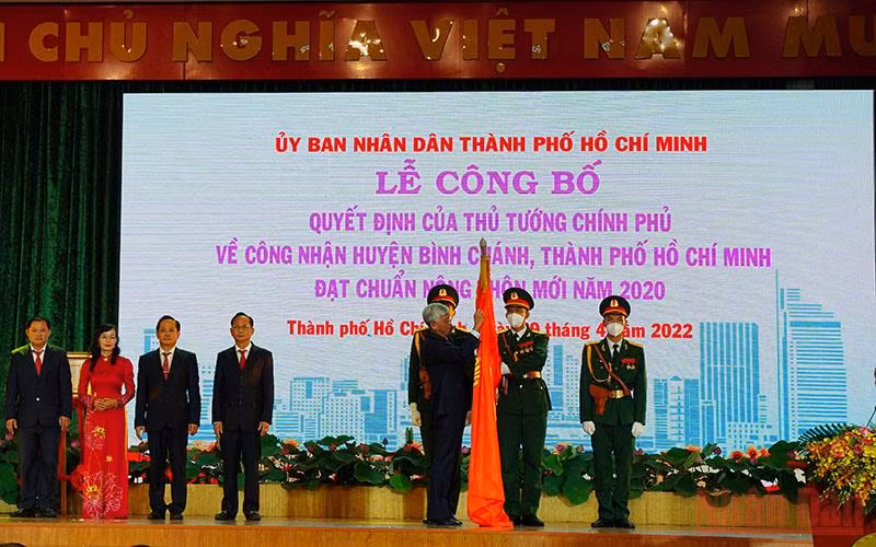 Huyện cuối cùng của Thành phố Hồ Chí Minh đạt chuẩn nông thôn mới -0