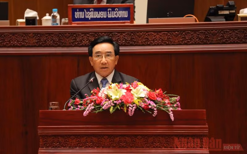 Khai mạc trọng thể kỳ họp thứ nhất Quốc hội Lào khóa IX -0