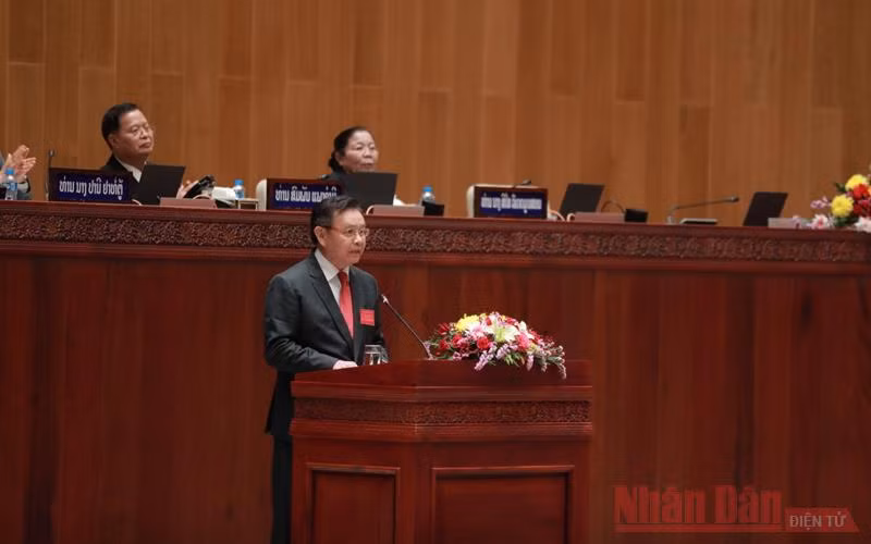 Khai mạc trọng thể kỳ họp thứ nhất Quốc hội Lào khóa IX -0