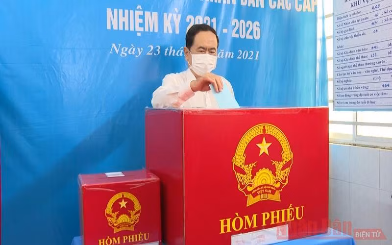 Phó Chủ tịch Thường trực Quốc hội Trần Thanh Mẫn bầu cử tại TP Cần Thơ -0