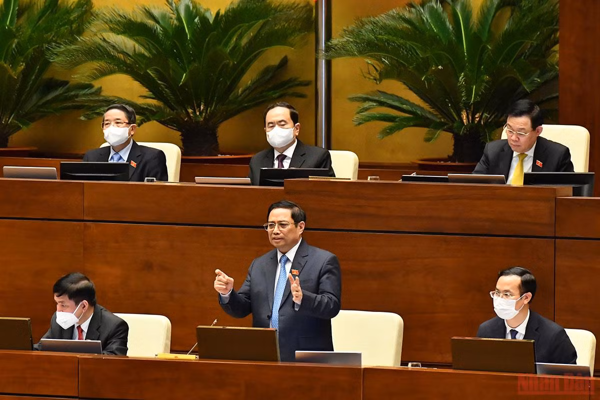 Thủ tướng Chính phủ Phạm Minh Chính lần đầu tiên trả lời chất vấn trước Quốc hội -0