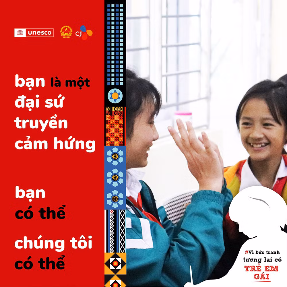 Chiến dịch truyền thông của UNESCO hướng tới trẻ em gái -0