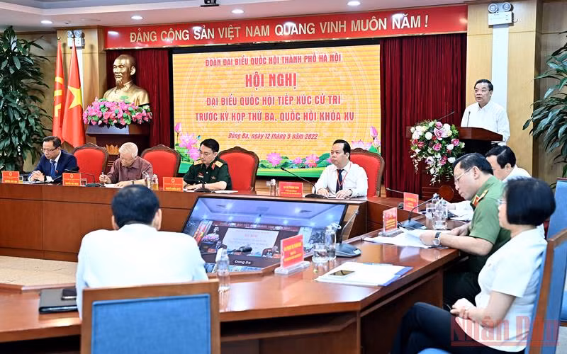 Tổng Bí thư Nguyễn Phú Trọng tiếp xúc cử tri Hà Nội -0