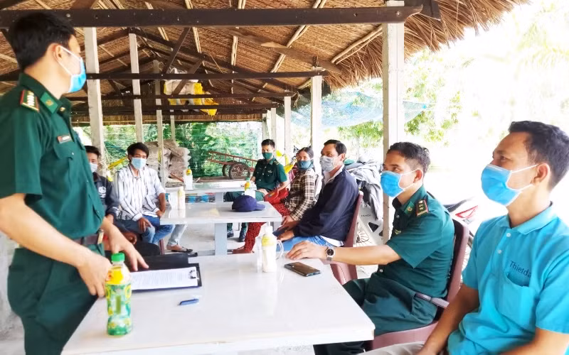 Dân biên giới Kiên Giang cam kết phòng, chống dịch bệnh Covid-19 -0