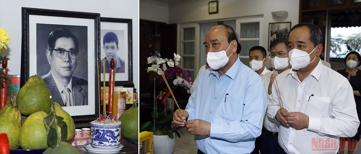 Chủ tịch nước Nguyễn Xuân Phúc dâng hương tưởng nhớ các đồng chí nguyên lãnh đạo Đảng, Nhà nước -0