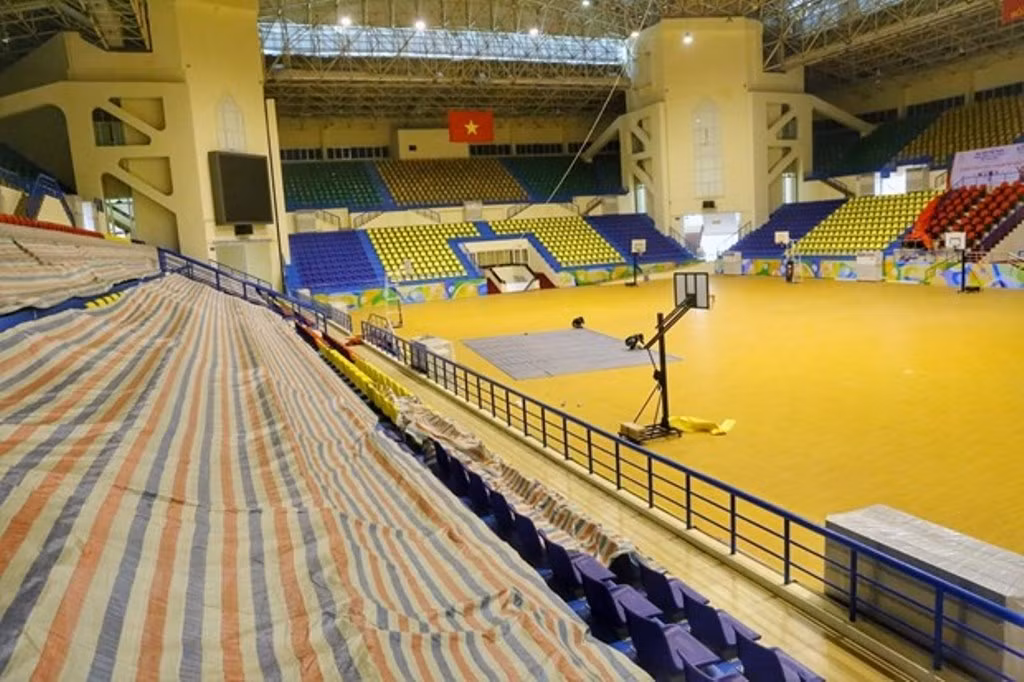 Công tác chuẩn bị SEA Games 31 tại Cung thể thao Quần Ngựa -0
