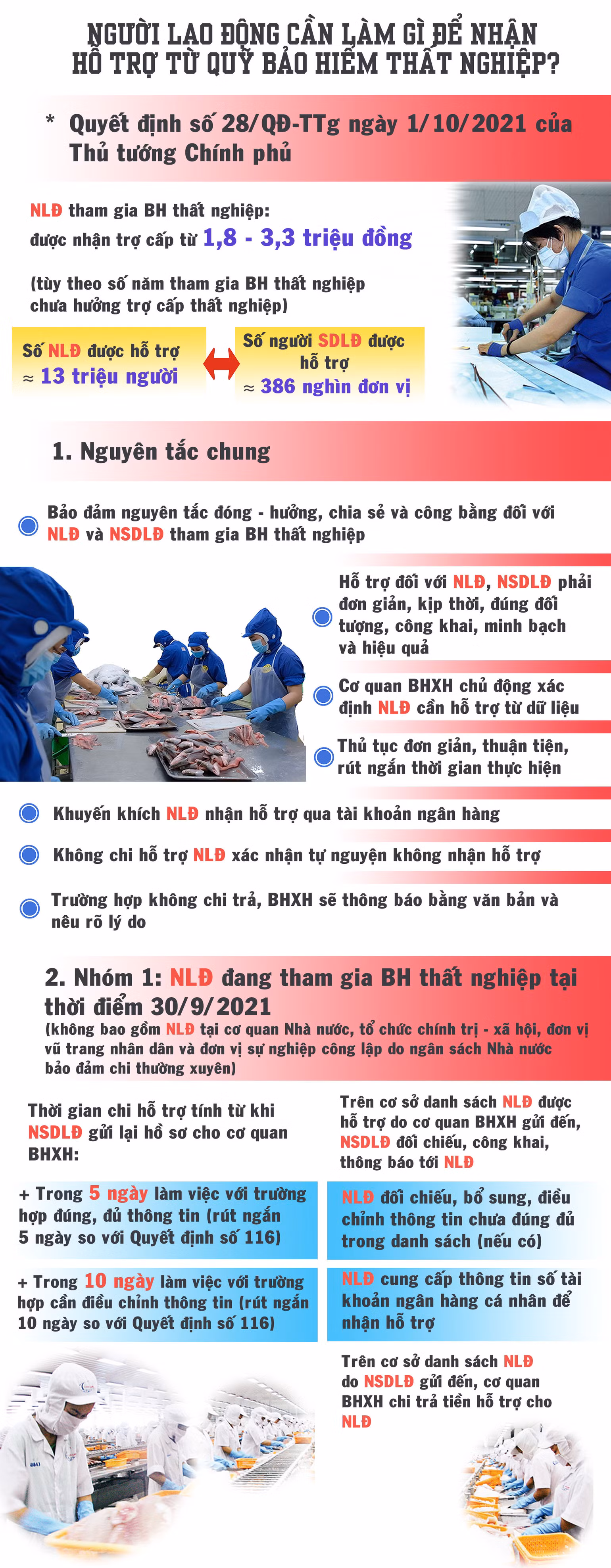 [Infographic] Người lao động cần làm gì để nhận hỗ trợ từ Quỹ Bảo hiểm thất nghiệp? -0