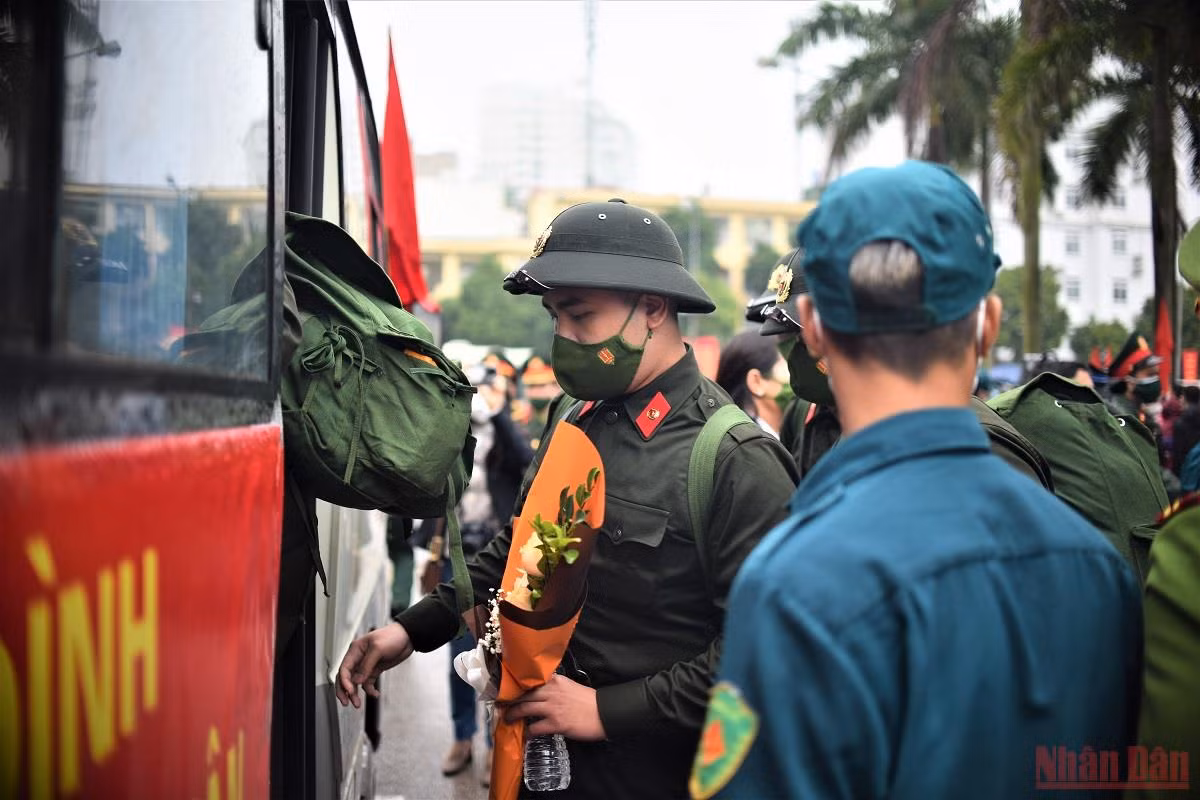 30 quận huyện, thị xã Hà Nội tổ chức lễ giao nhận quân năm 2022 -0