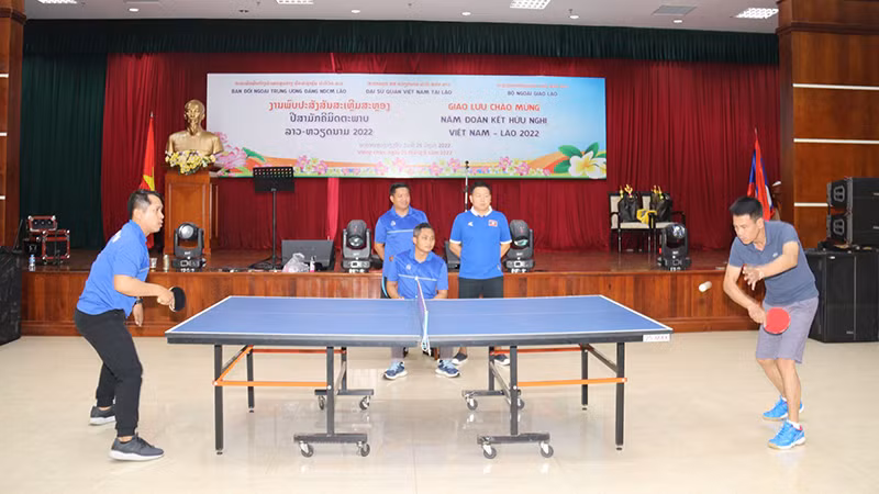 Giao lưu chào mừng Năm Đoàn kết Hữu nghị Việt Nam-Lào 2022 -0