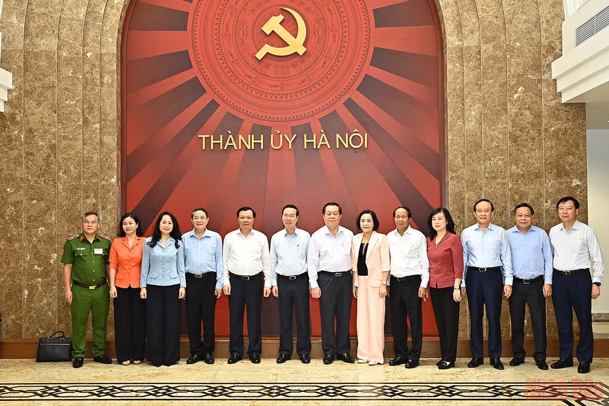 Hội nghị triển khai Nghị quyết của Bộ Chính trị về phát triển Thủ đô Hà Nội -6