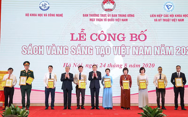 Sách vàng sáng tạo Việt Nam năm 2020 vinh danh 75 công trình, giải pháp khoa học -0