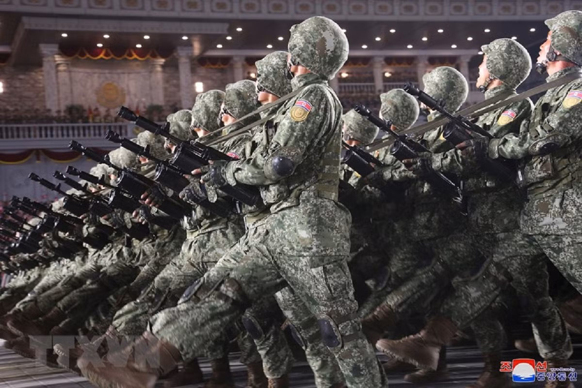 Hình ảnh lễ duyệt binh của Triều Tiên ở Quảng trường Kim Nhật Thành -4