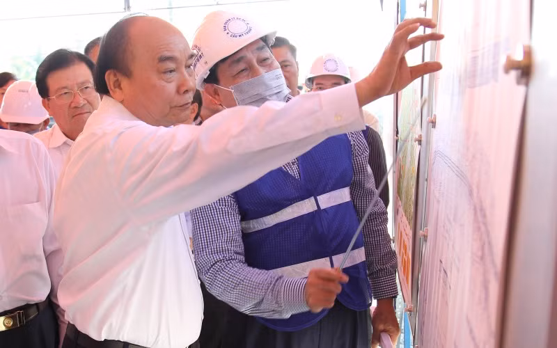 Thủ tướng Nguyễn Xuân Phúc dự lễ khởi công cao tốc Mỹ Thuận - Cần Thơ -0