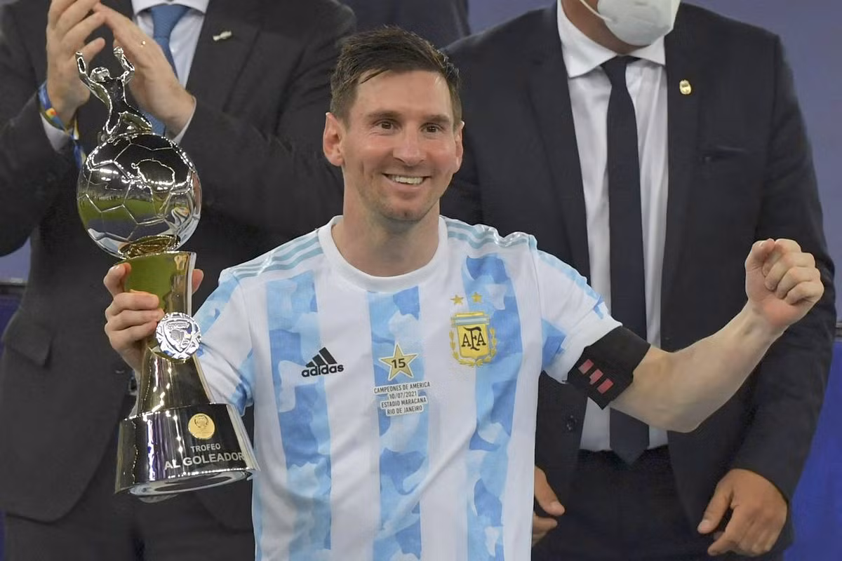 Cận cảnh Messi cùng Argentina vô địch Copa America 2021 -0
