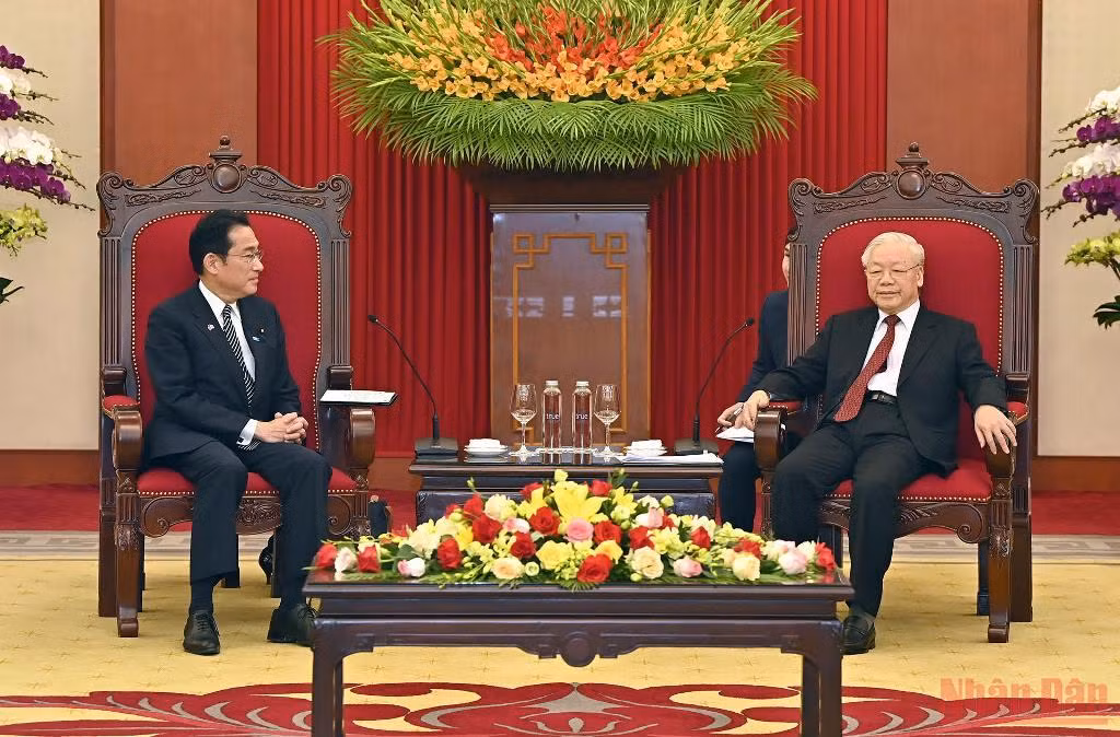 Tổng Bí thư Nguyễn Phú Trọng tiếp Thủ tướng Nhật Bản Kishida Fumio -0