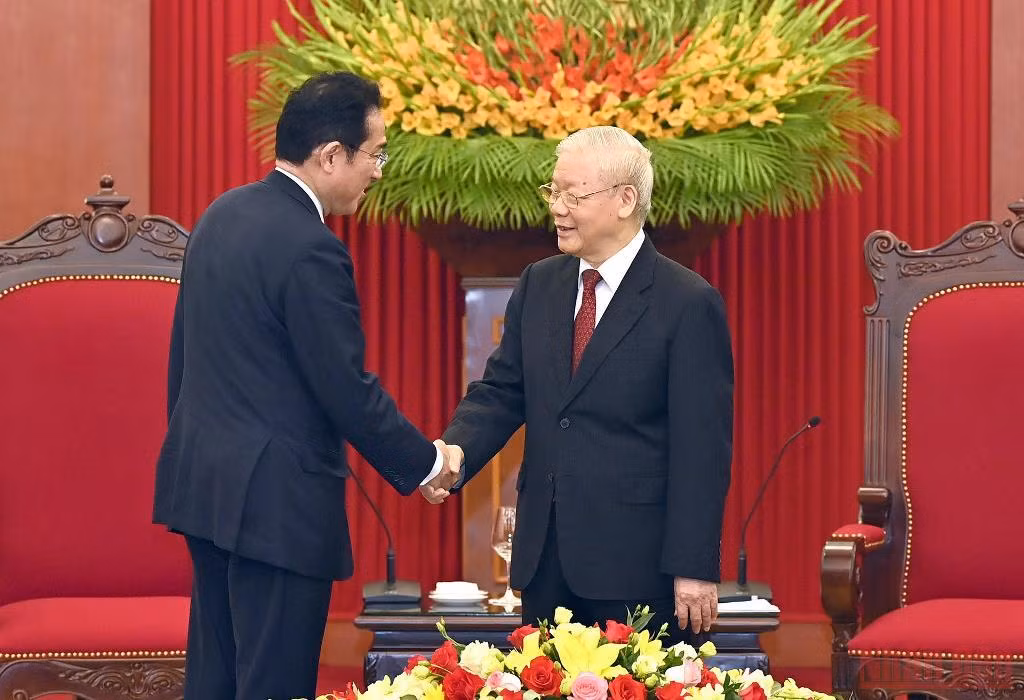 Tổng Bí thư Nguyễn Phú Trọng tiếp Thủ tướng Nhật Bản Kishida Fumio -0