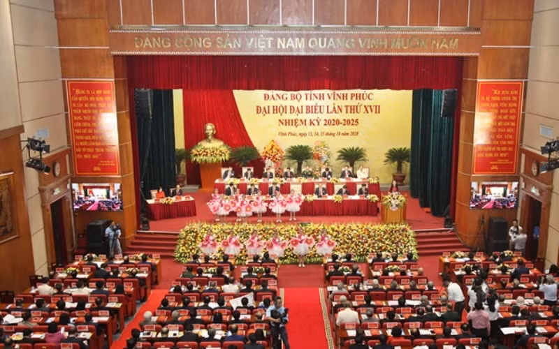 Khai mạc Đại hội Đảng bộ tỉnh Vĩnh Phúc lần thứ 17 -0