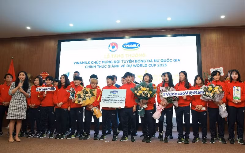 Vinamilk thưởng 1 tỷ đồng mừng kỳ tích lịch sử của đội tuyển bóng đá nữ Việt Nam -0