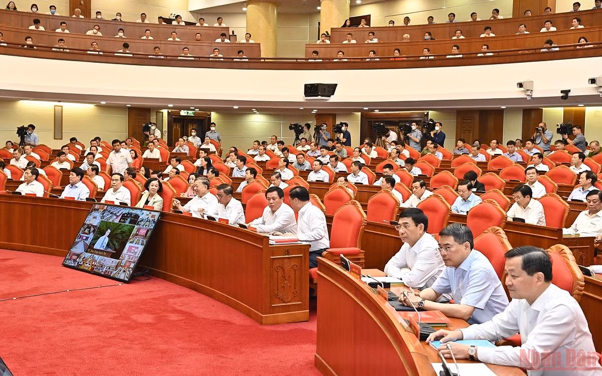 Hình ảnh Hội nghị toàn quốc tổn kết 10 năm công tác phòng, chống tham nhũng, tiêu cực -7