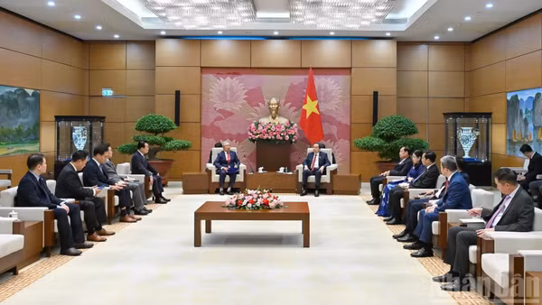 Quang cảnh cuộc tiếp tại Nhà Quốc hội. (Ảnh: THỦY NGUYÊN)
