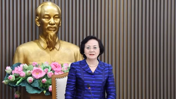 Phó Thủ tướng Phạm Thị Thanh Trà chủ trì Phiên họp lần thứ nhất Ban Công tác liên ngành đối ngoại và hội nhập quốc tế về văn hóa, xã hội, giáo dục-đào tạo. (Ảnh: chinhphu.vn)
