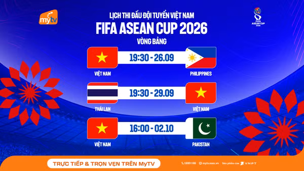 MyTV chính thức sở hữu bản quyền phát sóng FIFA ASEAN Cup 2026 (Nguồn ảnh: VNPT)