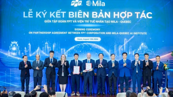 FPT là doanh nghiệp đầu tiên ở khu vực Đông Nam Á trở thành đối tác chiến lược của Viện nghiên cứu Mila (Quebec, Canada). (Nguồn: FPT)