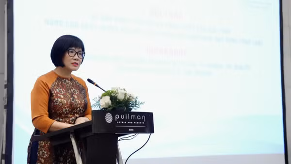Thứ trưởng Tư pháp Đặng Hoàng Oanh phát biểu khai mạc hội thảo. (Ảnh: TL)