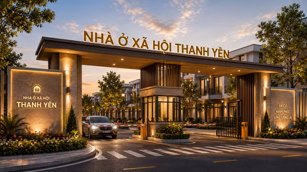 Phối cảnh dự án nhà ở xã hội tại xã Thanh Yên do Công ty cổ phần Phát triển hạ tầng đô thị số 6 - Điện Biên (thuộc Tổng công ty Thương mại và Xây dựng số 6 Điện Biên) thực hiện. (Ảnh: Nhà đầu tư)